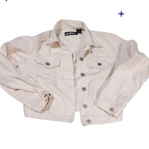 Vintage Jrs Lg Light Pink Denim Jacket